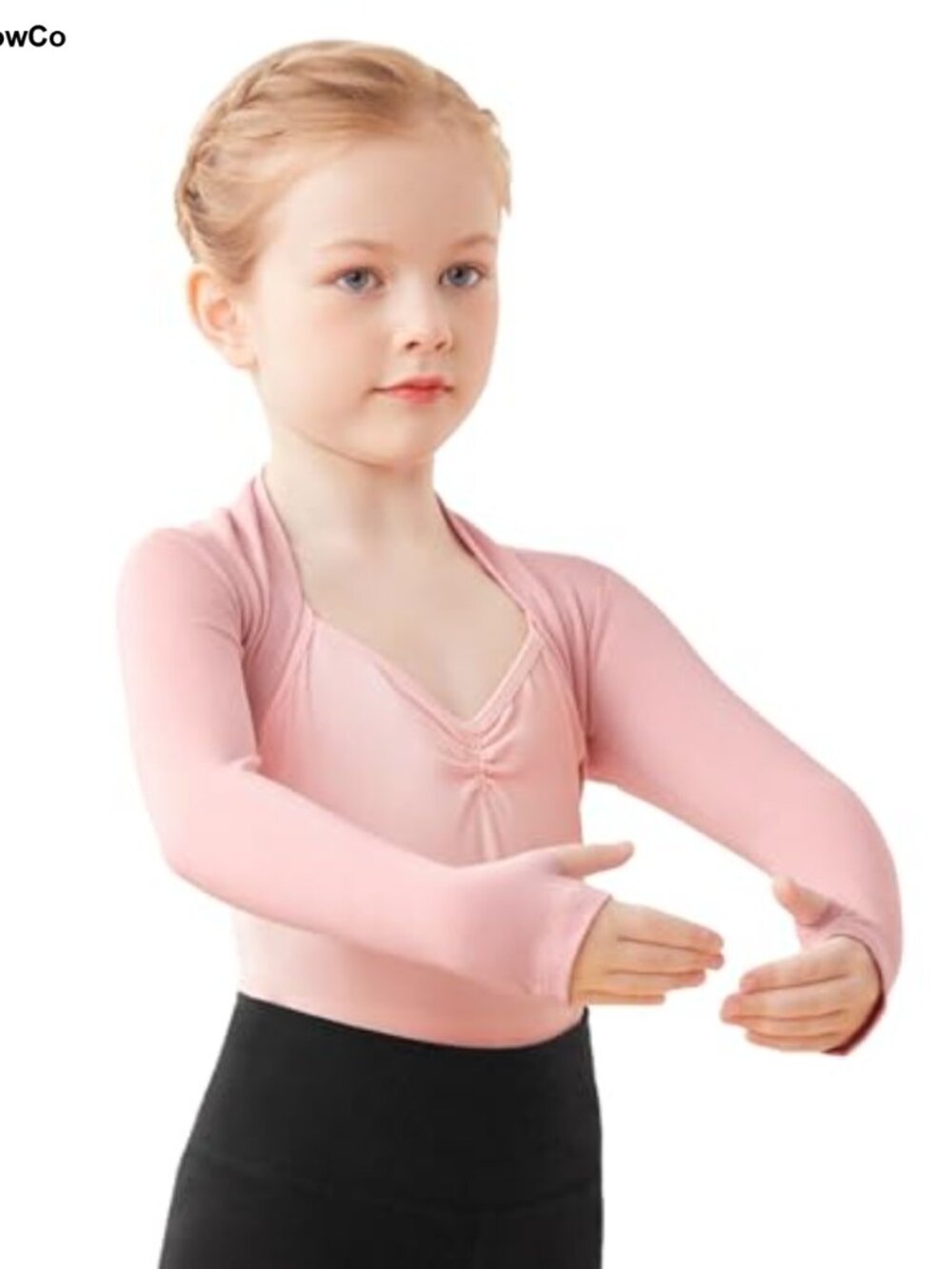 Girls Long Sleeve Modal Dance Wrap Top Ballet Shawl
